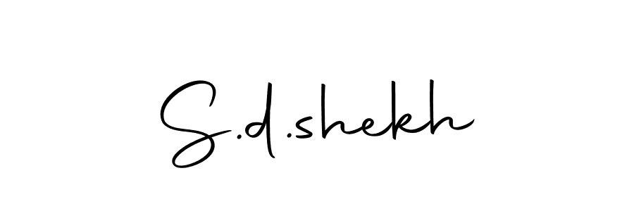 Use a signature maker to create a handwritten signature online. With this signature software, you can design (Autography-DOLnW) your own signature for name S.d.shekh. S.d.shekh signature style 10 images and pictures png
