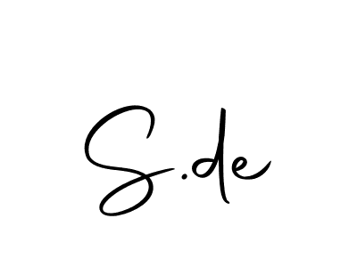 Design your own signature with our free online signature maker. With this signature software, you can create a handwritten (Autography-DOLnW) signature for name S.de. S.de signature style 10 images and pictures png