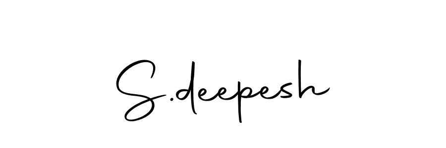 Make a beautiful signature design for name S.deepesh. With this signature (Autography-DOLnW) style, you can create a handwritten signature for free. S.deepesh signature style 10 images and pictures png