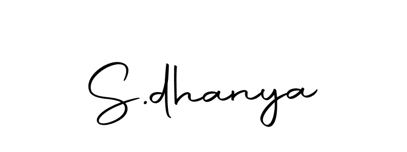 Design your own signature with our free online signature maker. With this signature software, you can create a handwritten (Autography-DOLnW) signature for name S.dhanya. S.dhanya signature style 10 images and pictures png