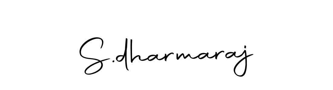 How to make S.dharmaraj name signature. Use Autography-DOLnW style for creating short signs online. This is the latest handwritten sign. S.dharmaraj signature style 10 images and pictures png