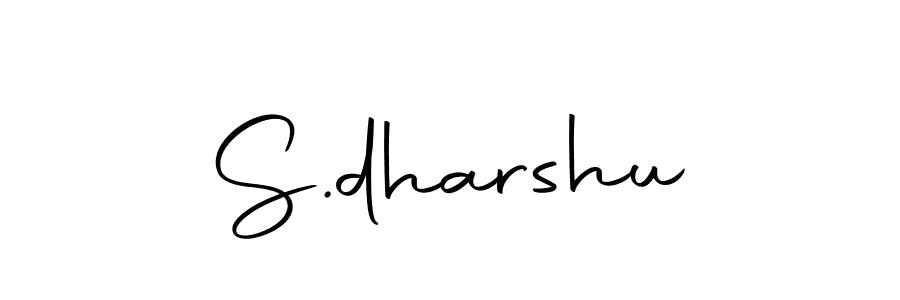 Make a beautiful signature design for name S.dharshu. Use this online signature maker to create a handwritten signature for free. S.dharshu signature style 10 images and pictures png