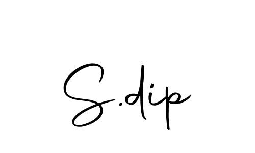 You should practise on your own different ways (Autography-DOLnW) to write your name (S.dip) in signature. don't let someone else do it for you. S.dip signature style 10 images and pictures png