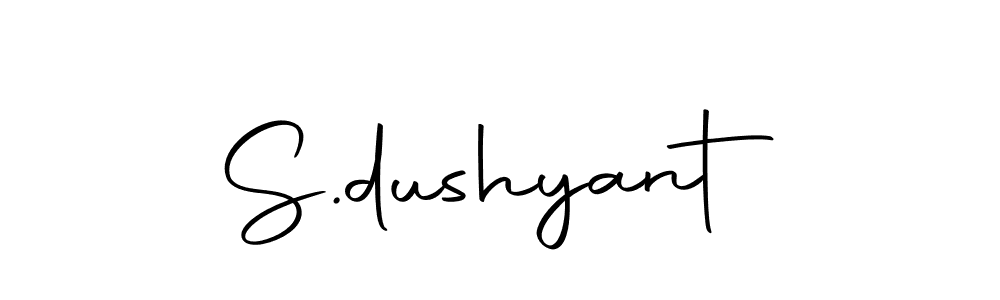 You should practise on your own different ways (Autography-DOLnW) to write your name (S.dushyant) in signature. don't let someone else do it for you. S.dushyant signature style 10 images and pictures png