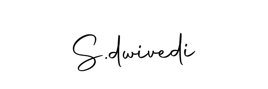 Create a beautiful signature design for name S.dwivedi. With this signature (Autography-DOLnW) fonts, you can make a handwritten signature for free. S.dwivedi signature style 10 images and pictures png