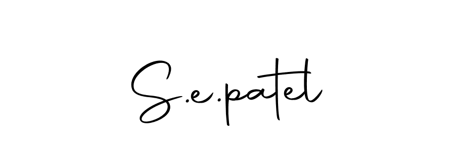 The best way (Autography-DOLnW) to make a short signature is to pick only two or three words in your name. The name S.e.patel include a total of six letters. For converting this name. S.e.patel signature style 10 images and pictures png