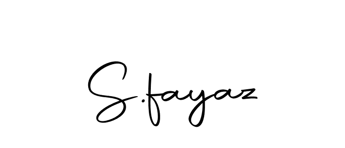 Design your own signature with our free online signature maker. With this signature software, you can create a handwritten (Autography-DOLnW) signature for name S.fayaz. S.fayaz signature style 10 images and pictures png