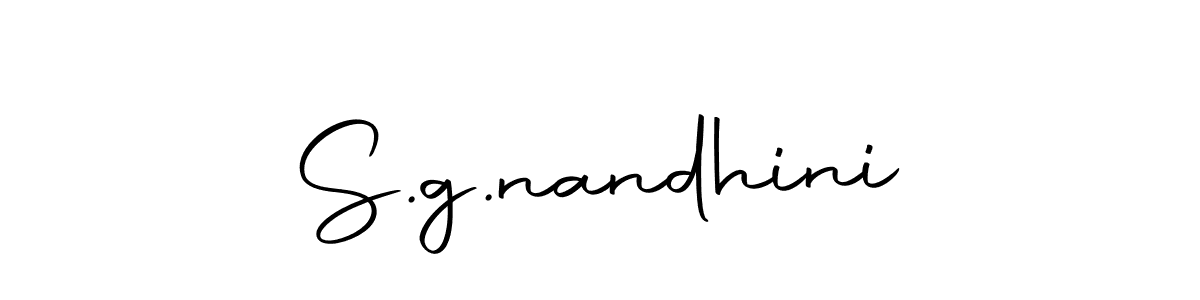 Make a beautiful signature design for name S.g.nandhini. With this signature (Autography-DOLnW) style, you can create a handwritten signature for free. S.g.nandhini signature style 10 images and pictures png