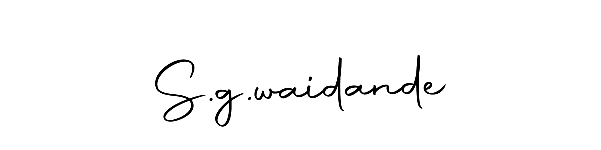 How to make S.g.waidande signature? Autography-DOLnW is a professional autograph style. Create handwritten signature for S.g.waidande name. S.g.waidande signature style 10 images and pictures png
