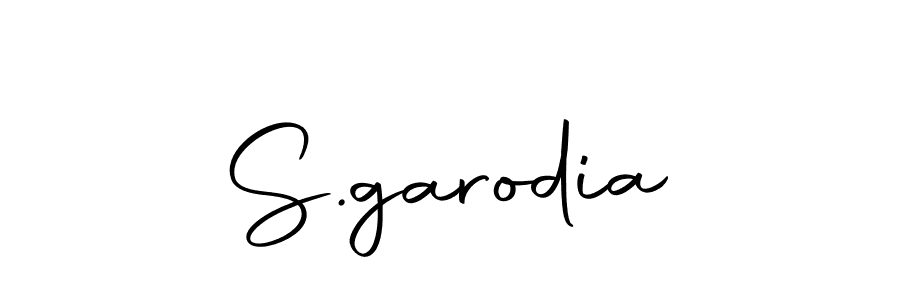 Create a beautiful signature design for name S.garodia. With this signature (Autography-DOLnW) fonts, you can make a handwritten signature for free. S.garodia signature style 10 images and pictures png