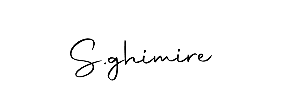 Design your own signature with our free online signature maker. With this signature software, you can create a handwritten (Autography-DOLnW) signature for name S.ghimire. S.ghimire signature style 10 images and pictures png