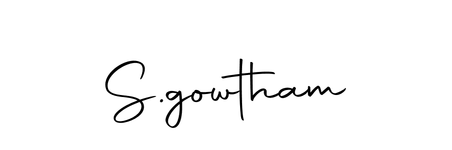Make a beautiful signature design for name S.gowtham. Use this online signature maker to create a handwritten signature for free. S.gowtham signature style 10 images and pictures png