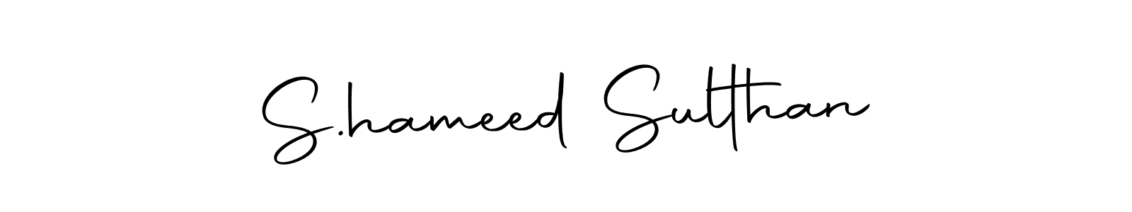 Design your own signature with our free online signature maker. With this signature software, you can create a handwritten (Autography-DOLnW) signature for name S.hameed Sulthan. S.hameed Sulthan signature style 10 images and pictures png