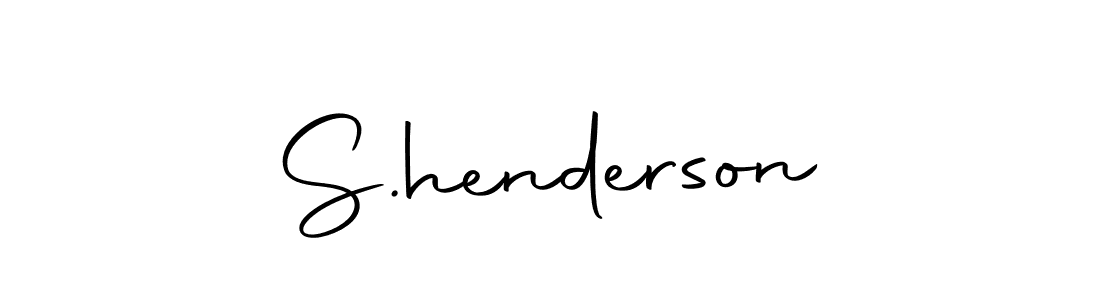 Make a beautiful signature design for name S.henderson. With this signature (Autography-DOLnW) style, you can create a handwritten signature for free. S.henderson signature style 10 images and pictures png