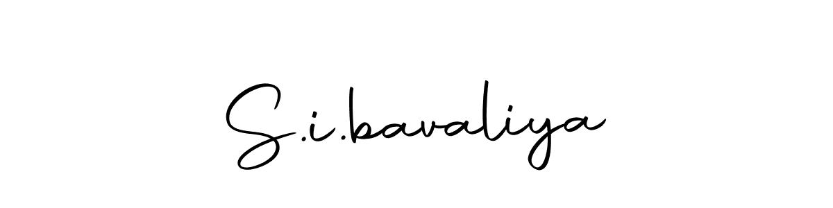 Create a beautiful signature design for name S.i.bavaliya. With this signature (Autography-DOLnW) fonts, you can make a handwritten signature for free. S.i.bavaliya signature style 10 images and pictures png