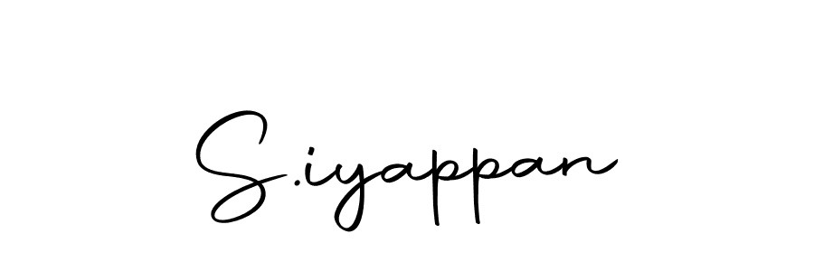 Use a signature maker to create a handwritten signature online. With this signature software, you can design (Autography-DOLnW) your own signature for name S.iyappan. S.iyappan signature style 10 images and pictures png