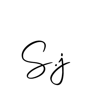 Make a beautiful signature design for name S.j. With this signature (Autography-DOLnW) style, you can create a handwritten signature for free. S.j signature style 10 images and pictures png