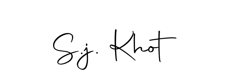 Make a beautiful signature design for name S.j. Khot. With this signature (Autography-DOLnW) style, you can create a handwritten signature for free. S.j. Khot signature style 10 images and pictures png