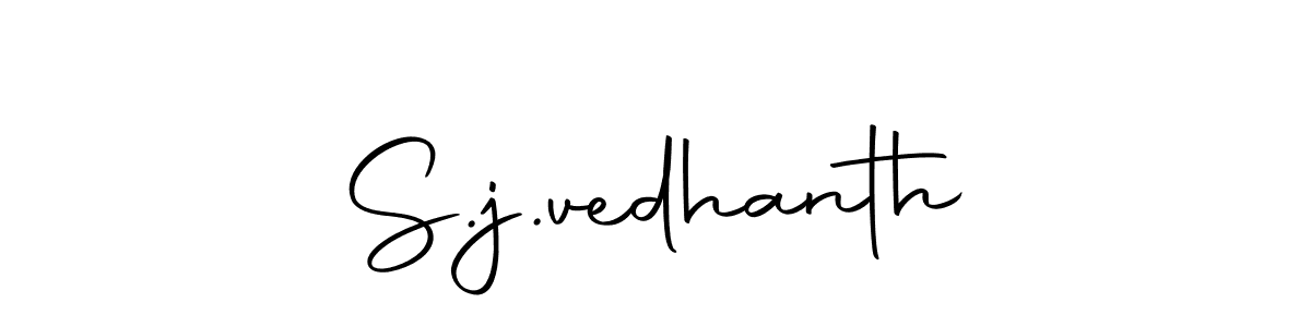 Make a beautiful signature design for name S.j.vedhanth. With this signature (Autography-DOLnW) style, you can create a handwritten signature for free. S.j.vedhanth signature style 10 images and pictures png