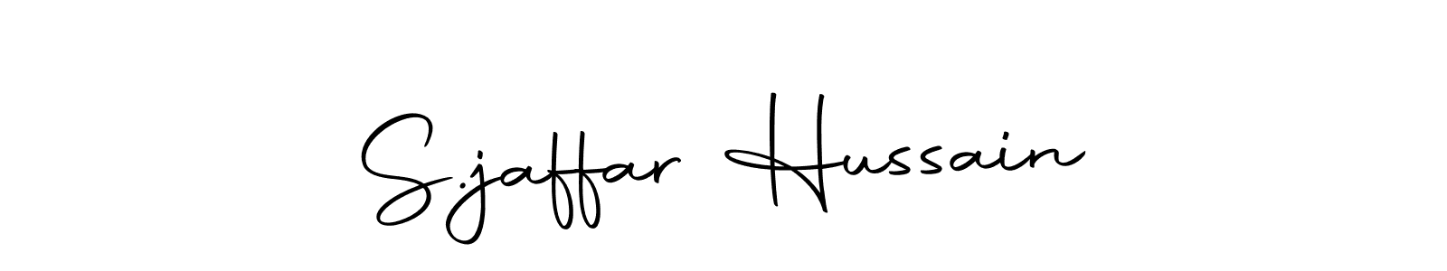 Use a signature maker to create a handwritten signature online. With this signature software, you can design (Autography-DOLnW) your own signature for name S.jaffar Hussain. S.jaffar Hussain signature style 10 images and pictures png