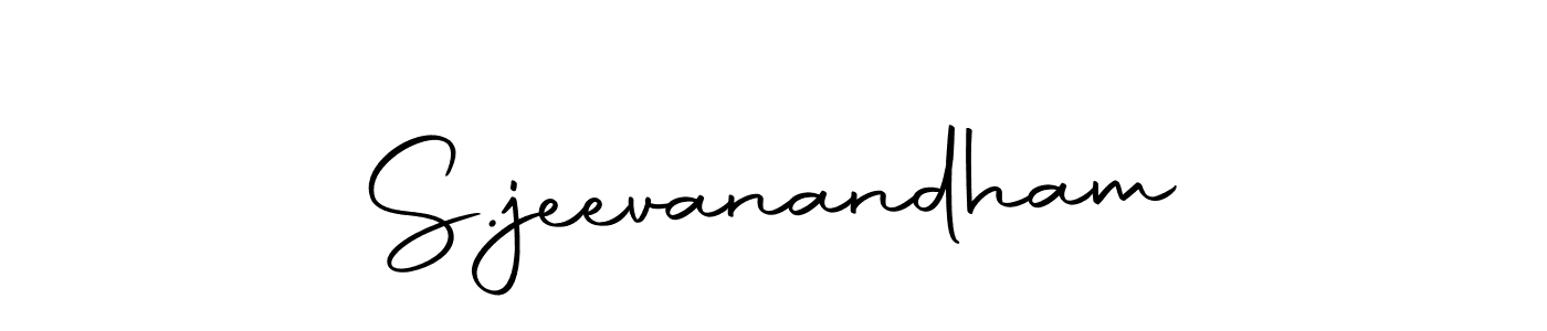 How to make S.jeevanandham name signature. Use Autography-DOLnW style for creating short signs online. This is the latest handwritten sign. S.jeevanandham signature style 10 images and pictures png