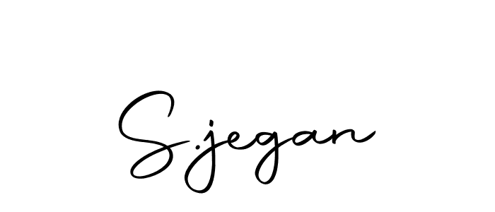 Use a signature maker to create a handwritten signature online. With this signature software, you can design (Autography-DOLnW) your own signature for name S.jegan. S.jegan signature style 10 images and pictures png