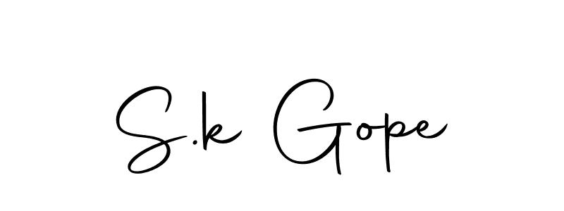 Make a beautiful signature design for name S.k Gope. Use this online signature maker to create a handwritten signature for free. S.k Gope signature style 10 images and pictures png