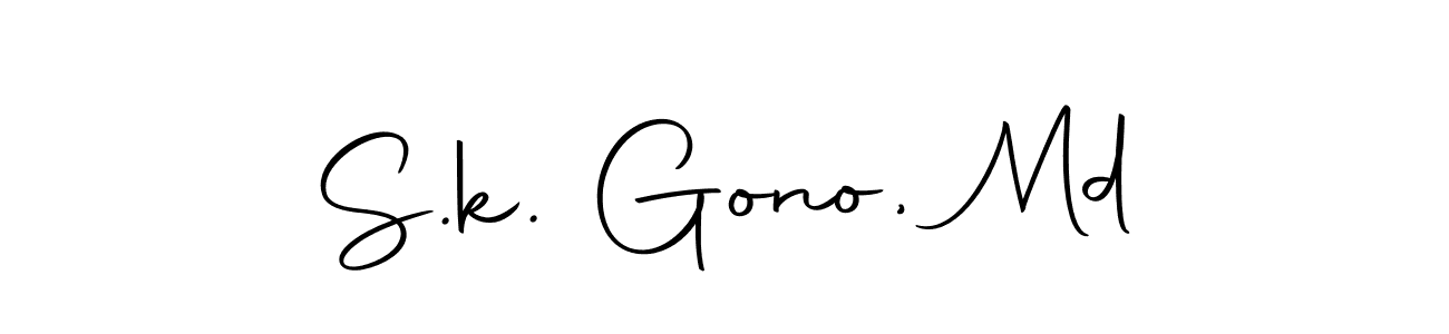 Make a short S.k. Gono, Md signature style. Manage your documents anywhere anytime using Autography-DOLnW. Create and add eSignatures, submit forms, share and send files easily. S.k. Gono, Md signature style 10 images and pictures png