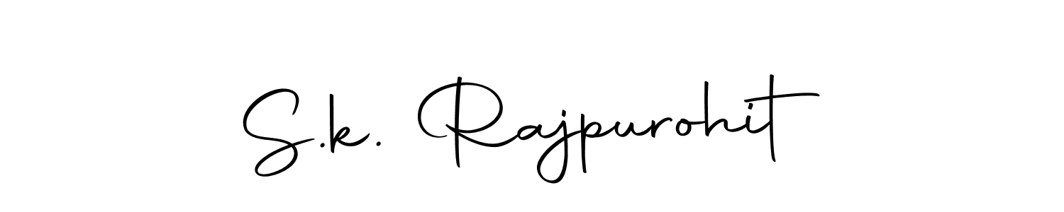 Make a beautiful signature design for name S.k. Rajpurohit. With this signature (Autography-DOLnW) style, you can create a handwritten signature for free. S.k. Rajpurohit signature style 10 images and pictures png