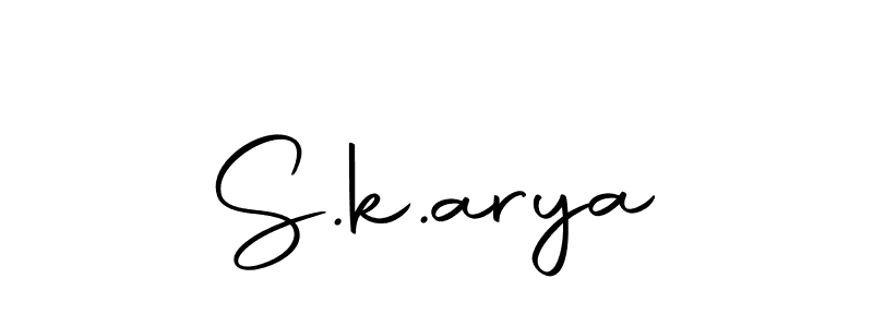 Also we have S.k.arya name is the best signature style. Create professional handwritten signature collection using Autography-DOLnW autograph style. S.k.arya signature style 10 images and pictures png