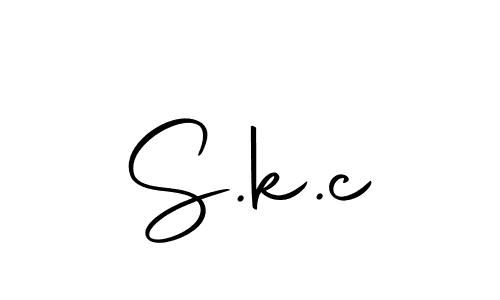Design your own signature with our free online signature maker. With this signature software, you can create a handwritten (Autography-DOLnW) signature for name S.k.c. S.k.c signature style 10 images and pictures png