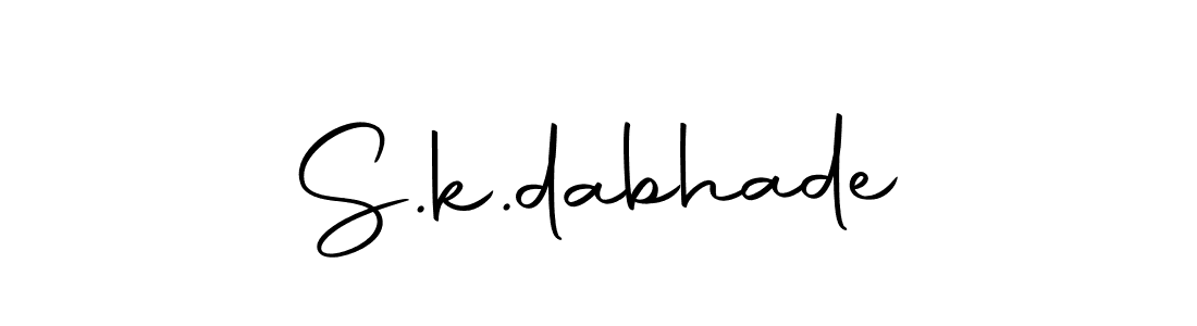 The best way (Autography-DOLnW) to make a short signature is to pick only two or three words in your name. The name S.k.dabhade include a total of six letters. For converting this name. S.k.dabhade signature style 10 images and pictures png