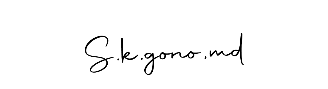 How to make S.k.gono,md name signature. Use Autography-DOLnW style for creating short signs online. This is the latest handwritten sign. S.k.gono,md signature style 10 images and pictures png