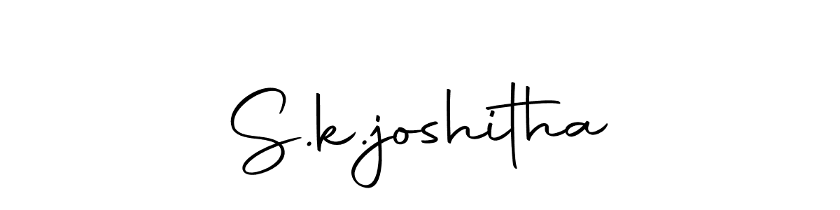 Make a beautiful signature design for name S.k.joshitha. Use this online signature maker to create a handwritten signature for free. S.k.joshitha signature style 10 images and pictures png