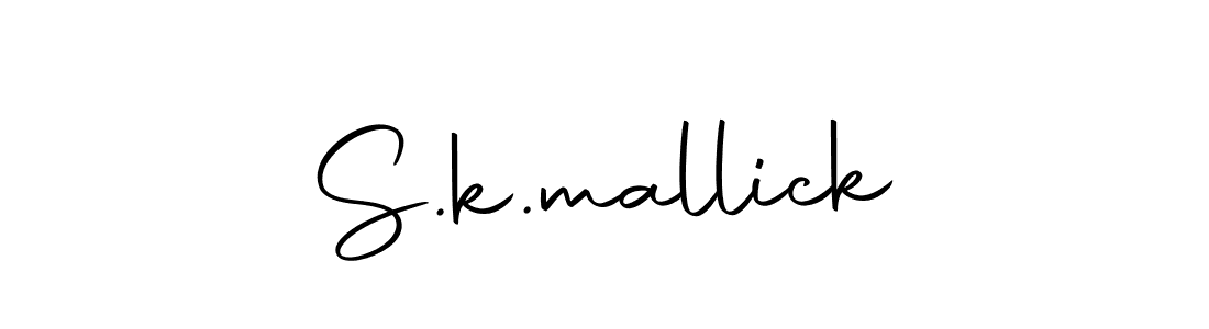 Create a beautiful signature design for name S.k.mallick. With this signature (Autography-DOLnW) fonts, you can make a handwritten signature for free. S.k.mallick signature style 10 images and pictures png