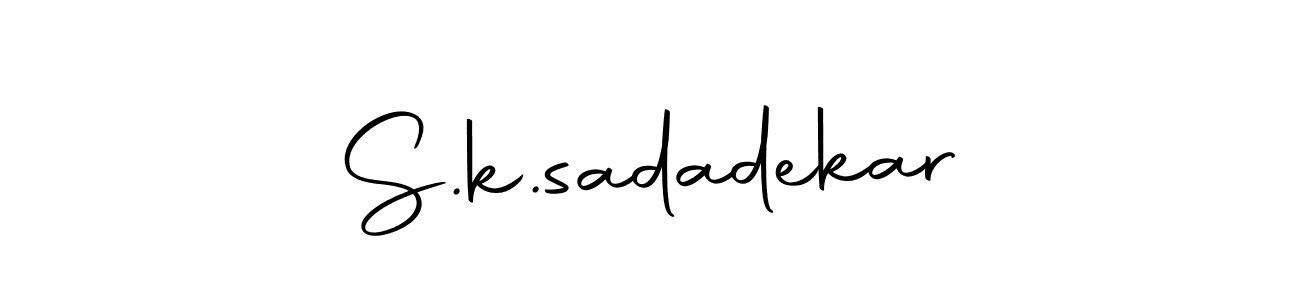 How to make S.k.sadadekar signature? Autography-DOLnW is a professional autograph style. Create handwritten signature for S.k.sadadekar name. S.k.sadadekar signature style 10 images and pictures png