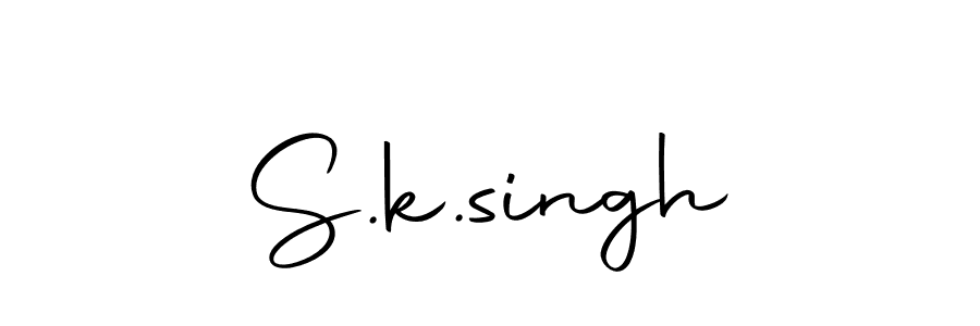 You should practise on your own different ways (Autography-DOLnW) to write your name (S.k.singh) in signature. don't let someone else do it for you. S.k.singh signature style 10 images and pictures png