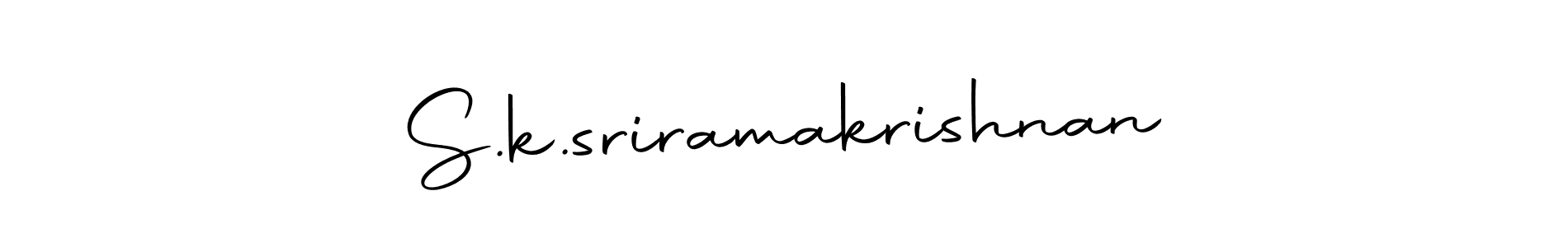 Make a beautiful signature design for name S.k.sriramakrishnan. Use this online signature maker to create a handwritten signature for free. S.k.sriramakrishnan signature style 10 images and pictures png