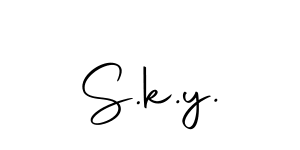 How to Draw S.k.y. signature style? Autography-DOLnW is a latest design signature styles for name S.k.y.. S.k.y. signature style 10 images and pictures png