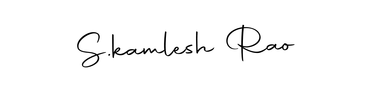 Create a beautiful signature design for name S.kamlesh Rao. With this signature (Autography-DOLnW) fonts, you can make a handwritten signature for free. S.kamlesh Rao signature style 10 images and pictures png