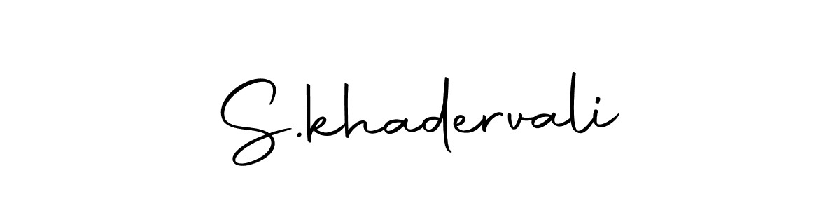 Make a beautiful signature design for name S.khadervali. With this signature (Autography-DOLnW) style, you can create a handwritten signature for free. S.khadervali signature style 10 images and pictures png