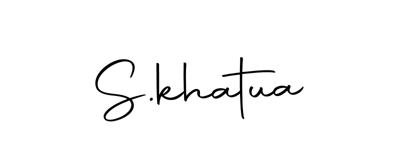 You should practise on your own different ways (Autography-DOLnW) to write your name (S.khatua) in signature. don't let someone else do it for you. S.khatua signature style 10 images and pictures png