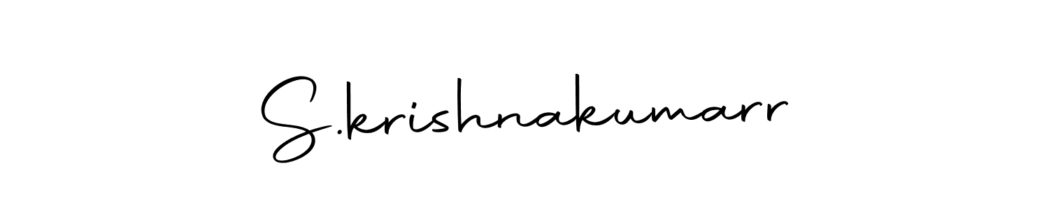 Use a signature maker to create a handwritten signature online. With this signature software, you can design (Autography-DOLnW) your own signature for name S.krishnakumarr. S.krishnakumarr signature style 10 images and pictures png