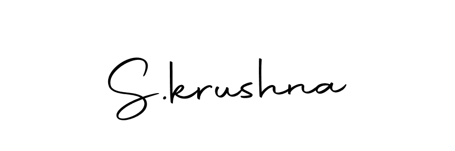 Also we have S.krushna name is the best signature style. Create professional handwritten signature collection using Autography-DOLnW autograph style. S.krushna signature style 10 images and pictures png