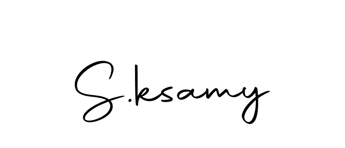 Use a signature maker to create a handwritten signature online. With this signature software, you can design (Autography-DOLnW) your own signature for name S.ksamy. S.ksamy signature style 10 images and pictures png