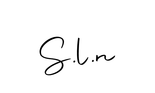 You should practise on your own different ways (Autography-DOLnW) to write your name (S.l.n) in signature. don't let someone else do it for you. S.l.n signature style 10 images and pictures png