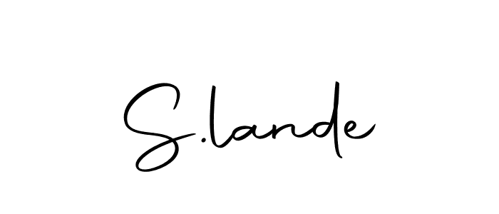 How to Draw S.lande signature style? Autography-DOLnW is a latest design signature styles for name S.lande. S.lande signature style 10 images and pictures png