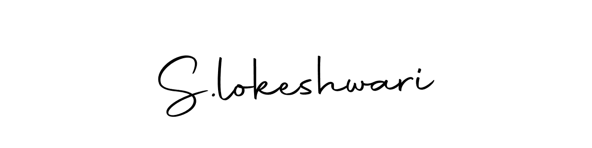 You should practise on your own different ways (Autography-DOLnW) to write your name (S.lokeshwari) in signature. don't let someone else do it for you. S.lokeshwari signature style 10 images and pictures png