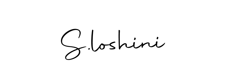 Make a beautiful signature design for name S.loshini. With this signature (Autography-DOLnW) style, you can create a handwritten signature for free. S.loshini signature style 10 images and pictures png