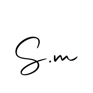Make a beautiful signature design for name S.m. With this signature (Autography-DOLnW) style, you can create a handwritten signature for free. S.m signature style 10 images and pictures png